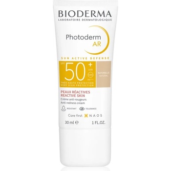 BIODERMA Photoderm AR тониращ защитен крем за много чувствителна кожа със склонност към почервеняване SPF 50+ цвят Natural 30ml