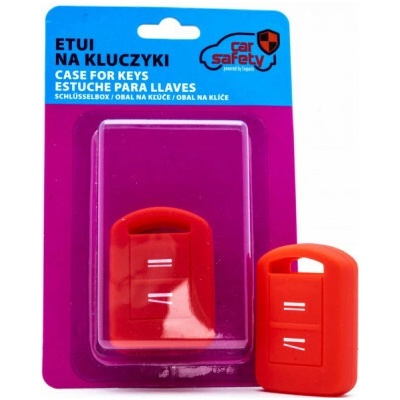 Kľúčenka Opel silikónový obal na kľúče červená