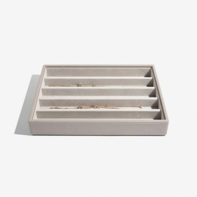 Stackers box na šperky Taupe Classic Necklace Layer šedobéžová