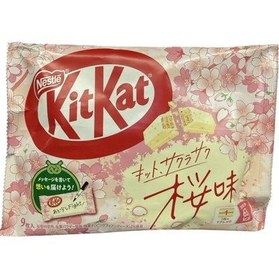 Kit Kat Jap čokoládové mini tyčinky s příchutí třešně a sakury 9 x 11,6 g