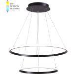 VITO LED ПЕНДЕЛ VITO FIXTURE DUO 48W 2880lm 3xCCT 3000-6000K φ400/600мм ЧЕРЕН (2026340)
