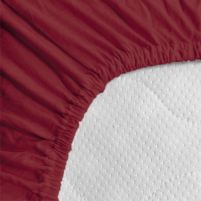 Top textil Jersey prostěradlo Top Vínové 160x200