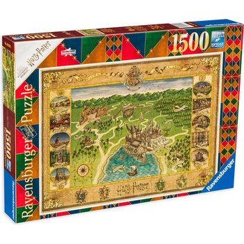 Ravensburger Пъзел Ravensburger от 1500 части - Карта на Хогуортс (12000720)