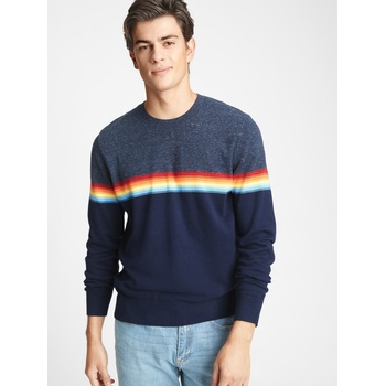 GAP Пуловер happy stripe GAP GAP | Sin | МЪЖЕ | S
