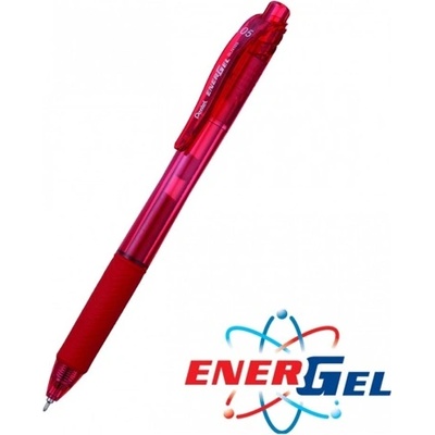 Pentel Ролер Pentel Energel BLN105, червен цвят на писане, дебелина на линията 0.7 mm, гел, червен, цената е за 1бр. (продава се в опаковка от 12бр. ) (OK26794)
