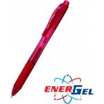Pentel Ролер Pentel Energel BLN105, червен цвят на писане, дебелина на линията 0.7 mm, гел, червен, цената е за 1бр. (продава се в опаковка от 12бр. ) (OK26794)