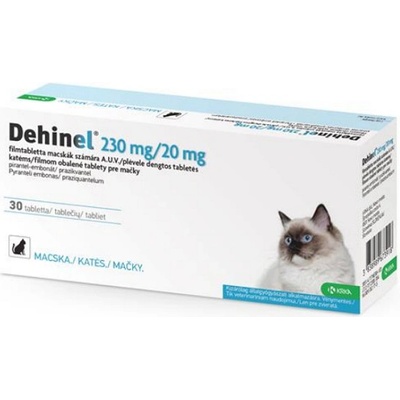 Dehinel tablety na odčervenie pre mačky 30 tbl