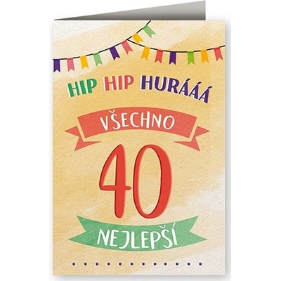 Nekupto Narozeninové přání výročí 40