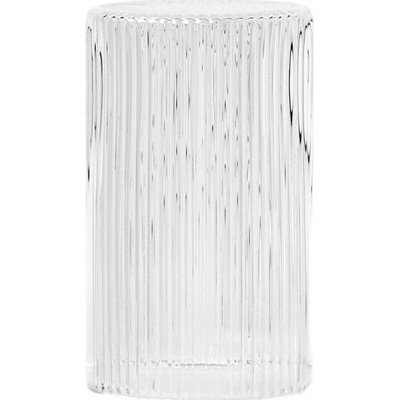 FERM LIVING Sklenička a víčko karafy Ripple 1 l, Clear