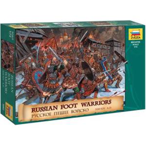 Zvezda Wargames (AoB) фигурки 8062 - Руски пехотни воини 13-14 век (1: 72)
