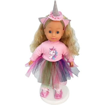 DIMIAN Говореща кукла Dimian Bambolina - Molly Ballerina, с 50 фрази на български език, 40 cm (BD1221-50SBUL)