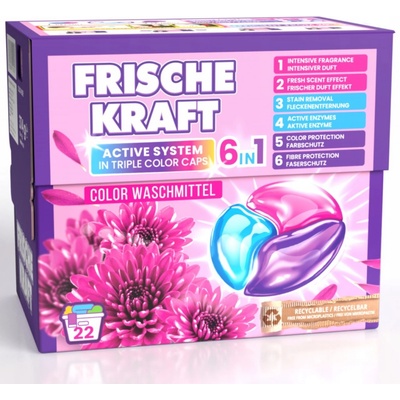 Frische Kraft Color 6v1 Kapsle na praní Color 22 PD