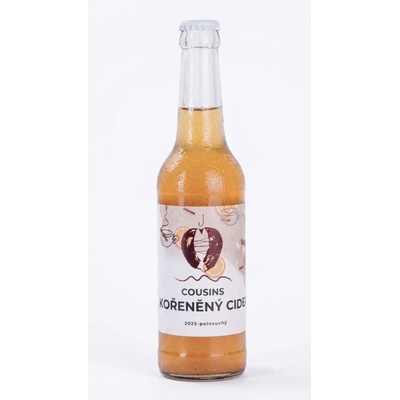 Cousins Cider kořeněný 2025 polosuchý 3,5% 0,33 l (holá láhev)