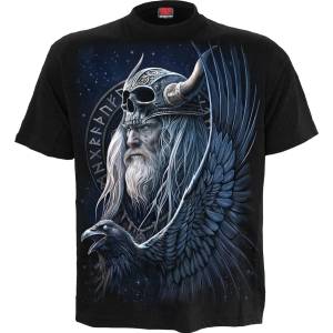SPIRAL мъжка тениска spiral - odin's warrior - черна - t241m101 - metalshop - 47,88 лв