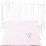 KikkaBoo Бебешки спален комплект с бродерия 3 части Dream Big Pink (41101030154) - presi