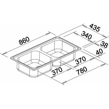 BLANCO TOP EZ 8x4 (500372K)