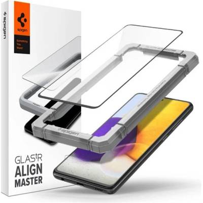Spigen Samsung A52s 5G SPIGEN ALM FC протектор за екран стъкло 2.5D, с подчертан цвят, ЧЕРНО (AGL02821)