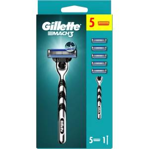 Gillette Mach3 + 5 броя накрайници