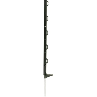 VNT electronics s.r.o. Sloupek plastový pro elektrický ohradník, délka 70 cm, 5 oček, tmavě zelený