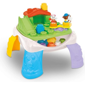 Clemmy baby Veselý hrací stolek s kostkami a zvířátky 12 částí