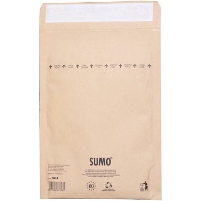 Bublinkové obálky recyklované SUMO 19,5x26,5cm hnědé