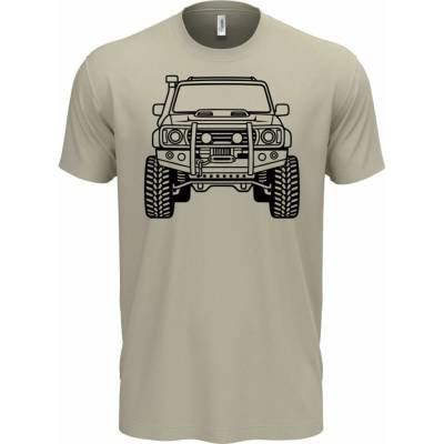 Expediční offroad černý tisk triko