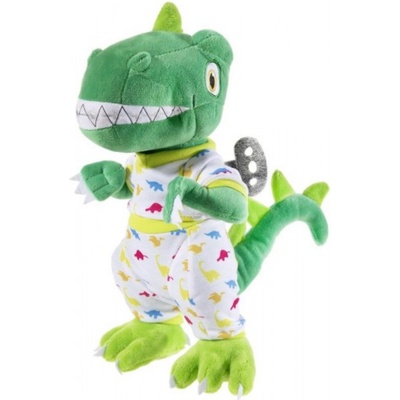 HEUNEC Плюшена играчка Heunec Маскираният певец - Динозавър с пижама, 26 cm (549371)