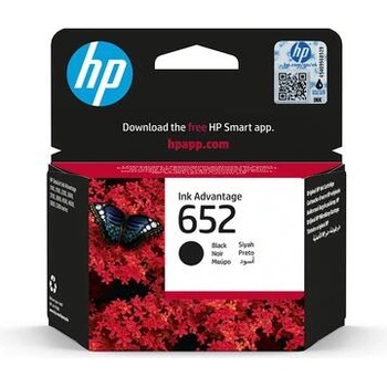 HP Патрон F6V25AE, NO652, 360 страници/5%, Black (652 BK)