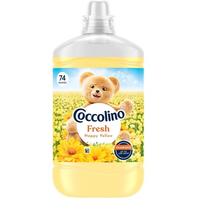 Coccolino Fresh Happy Yellow омекотител, 74 пранета, 1702 ml (65598728)