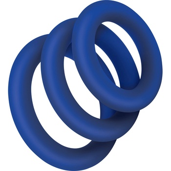 ostatní Комплект от 3 бр. екстра дебели силиконови пръстени за пенис Zolo