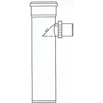 Almeva Las trubkový díl s 87° odbočkou a ZK 200/80 mm 1,00 PBTK80