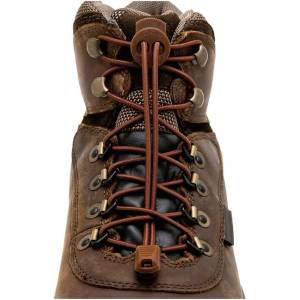 LOCK LACES Връзки за трекинг обувки Lock Laces, тъмнокафяви (LL5017)