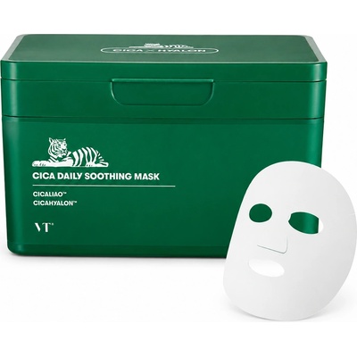 VT Cosmetics Интензивна хидратираща маска за лице с успокояващ ефек VT COSMETICS CICA Daily Soothing Mask 30ea