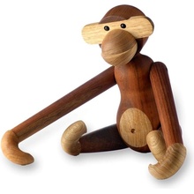 Kay Bojesen Denmark opička Monkey Small Teak Limba 20 cm hnědá barva