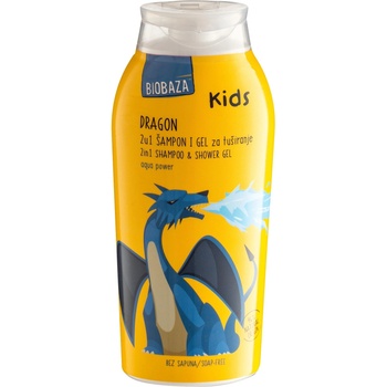 Biobaza Kids Детски шампоан и душ гел 2 в 1 Dragon, 250 ml