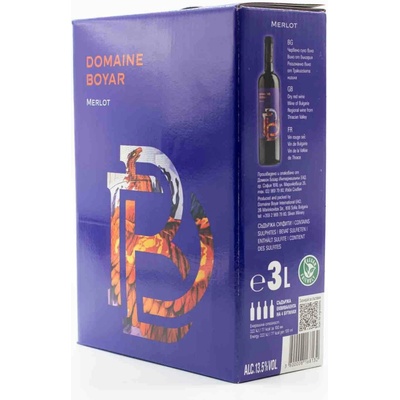 Domaine Boyar Graffity Merlot Bag in Box červená 2023 13,5% 3 l (karton)
