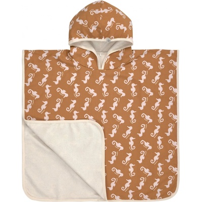 LÄSSIG Beach Poncho Seahorse caramel