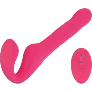 Teazers Strapless Strap On Vibrator - Pink
