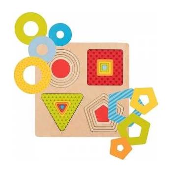 Goki Layered puzzle - 4 geometric shapes