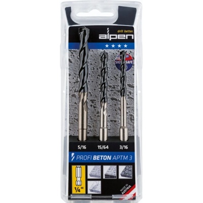 Alpen APTM3 HM-Concrete hexagon Set 3-pcs.