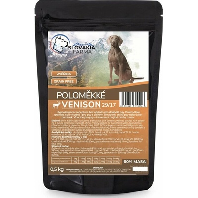 Slovakia Farma Poloměkké 30/17 Zvěřinové 0,5 kg
