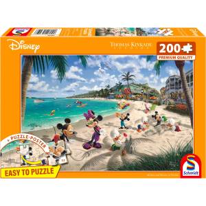 Schmidt Spiele - Puzzle Thomas Kinkade: Mickey and Minnie in Florida - 200 piese