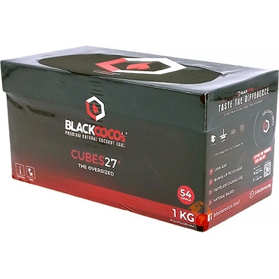 BLACKCOCO´s C27 kokosové uhlíky brikety 1kg