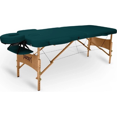 Tandem Basic-2 drevené masážne lehátko Farba: tmavo zelená 195*70 cm / 13,1 kg / 13 farieb
