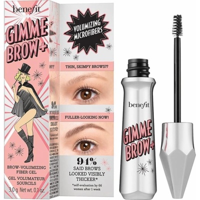 Benefit Objemový gel na obočí Gimme Brow+ Brow Volumizing Fiber Gel 04 Medium Warm Deep Brown 3 g – Zboží Dáma