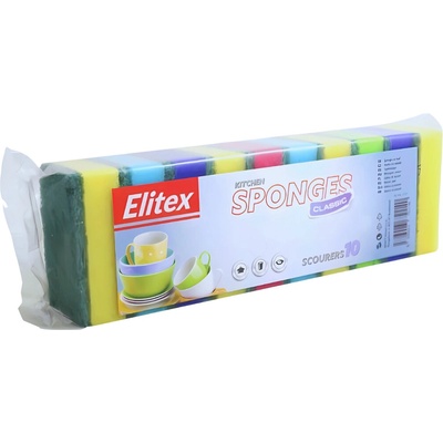 Elitex špongia na riad 10 ks