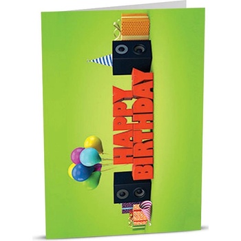 iGreet Картичка iGreet - Рожден Ден, парти колони (HB015)