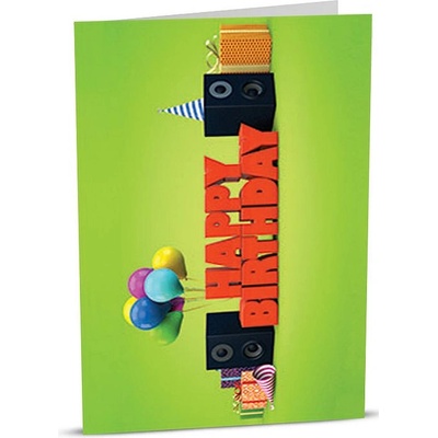 iGreet Картичка iGreet - Рожден Ден, парти колони (HB015)