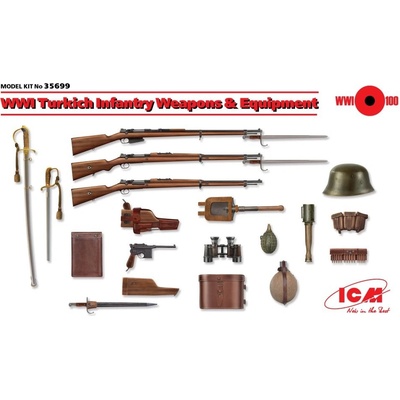 ICM Turkish Infantry Weapon & Equipment WWI 1:35