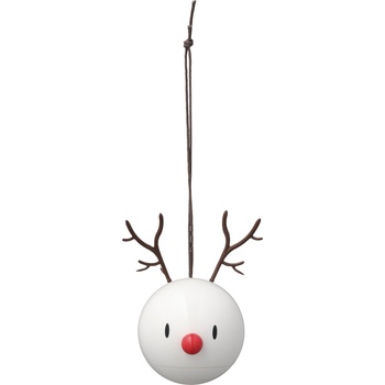 Hoptimist Коледни топки Xmass Bumble северни елени бели 2 бр (26096)